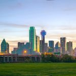 Overview of downtown Dallas in the morning