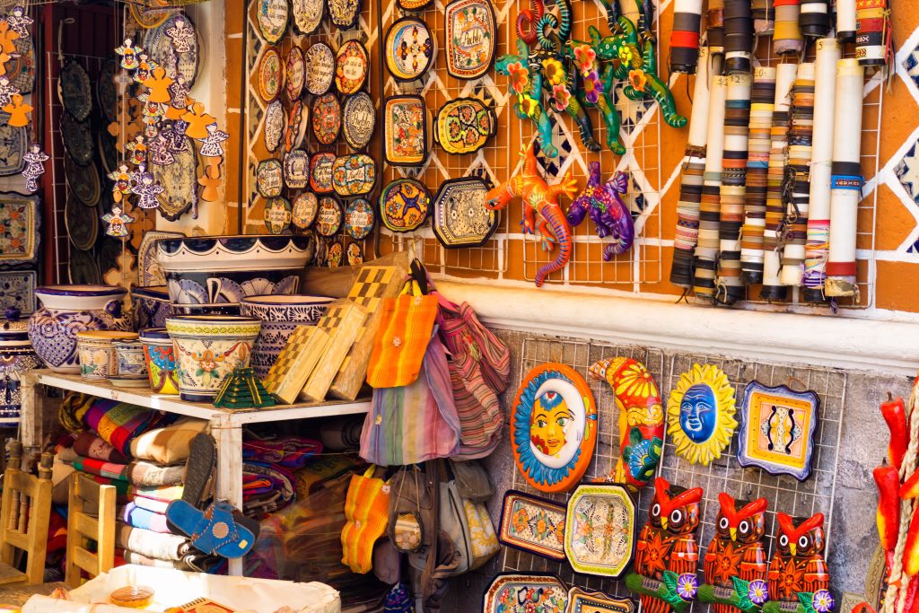 Traditional Shop with Variety Souvenir in Puebla